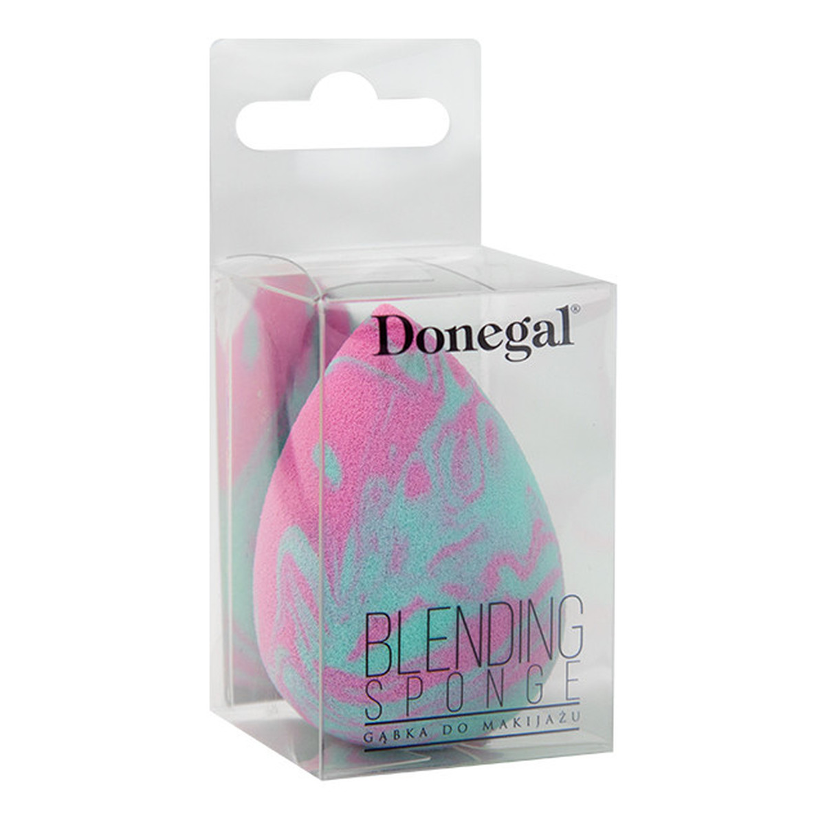 Donegal Blending Sponge Gąbka Do Makijażu Marmurkowa Różowo-Miętowa (4332)