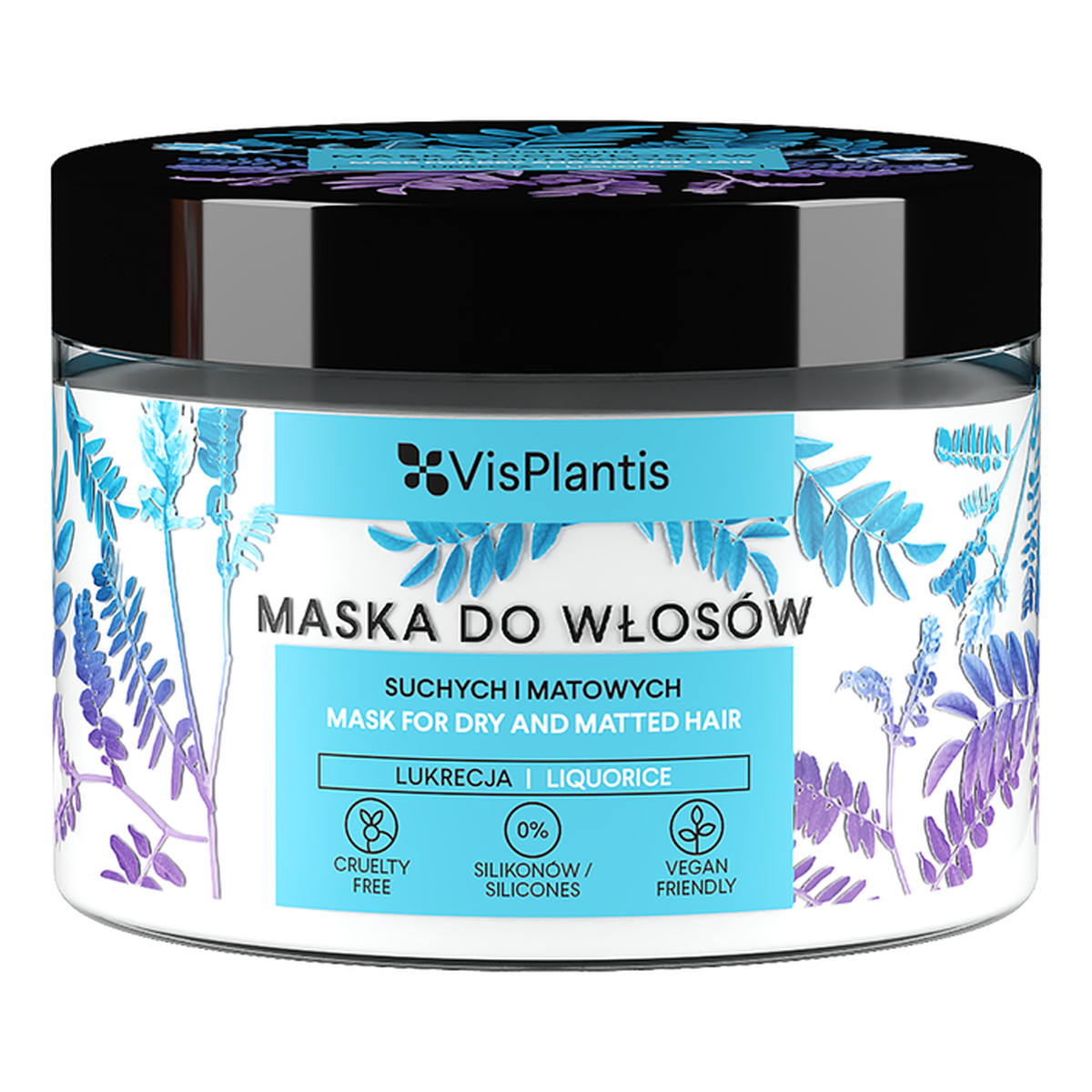 Vis Plantis Maska do włosów suchych i matowych, lukrecja, lipa i prawoślaz 300ml