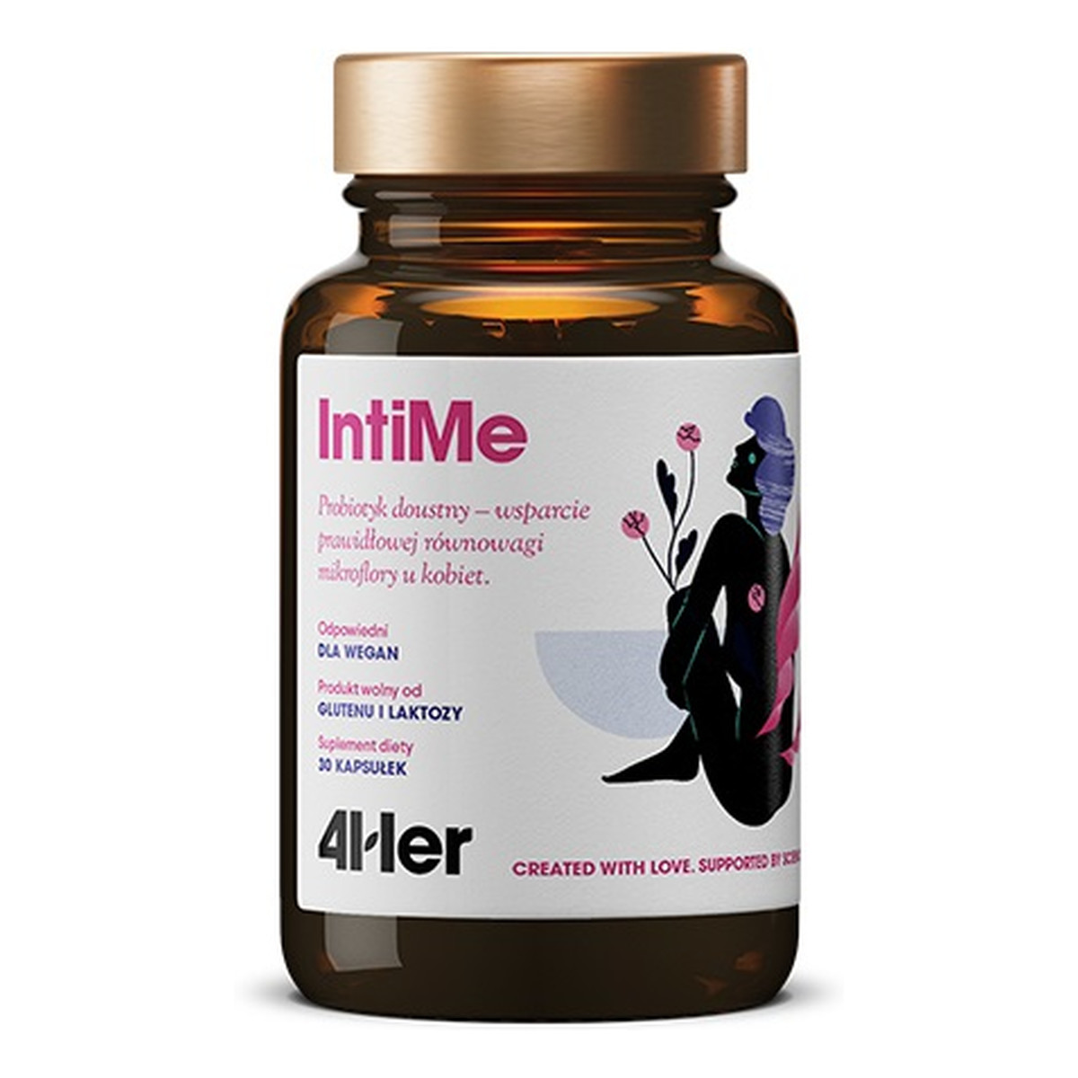 HealthLabs 4her intime probiotyk doustny wsparcie prawidłowej równowagi mikroflory u kobiet suplement diety 30 kapsułek