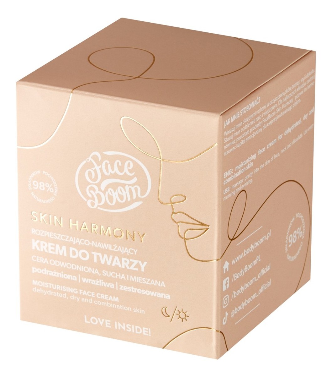 Rozpieszczająco-Nawilżający Krem do twarzy - cera odwodniona sucha i mieszana