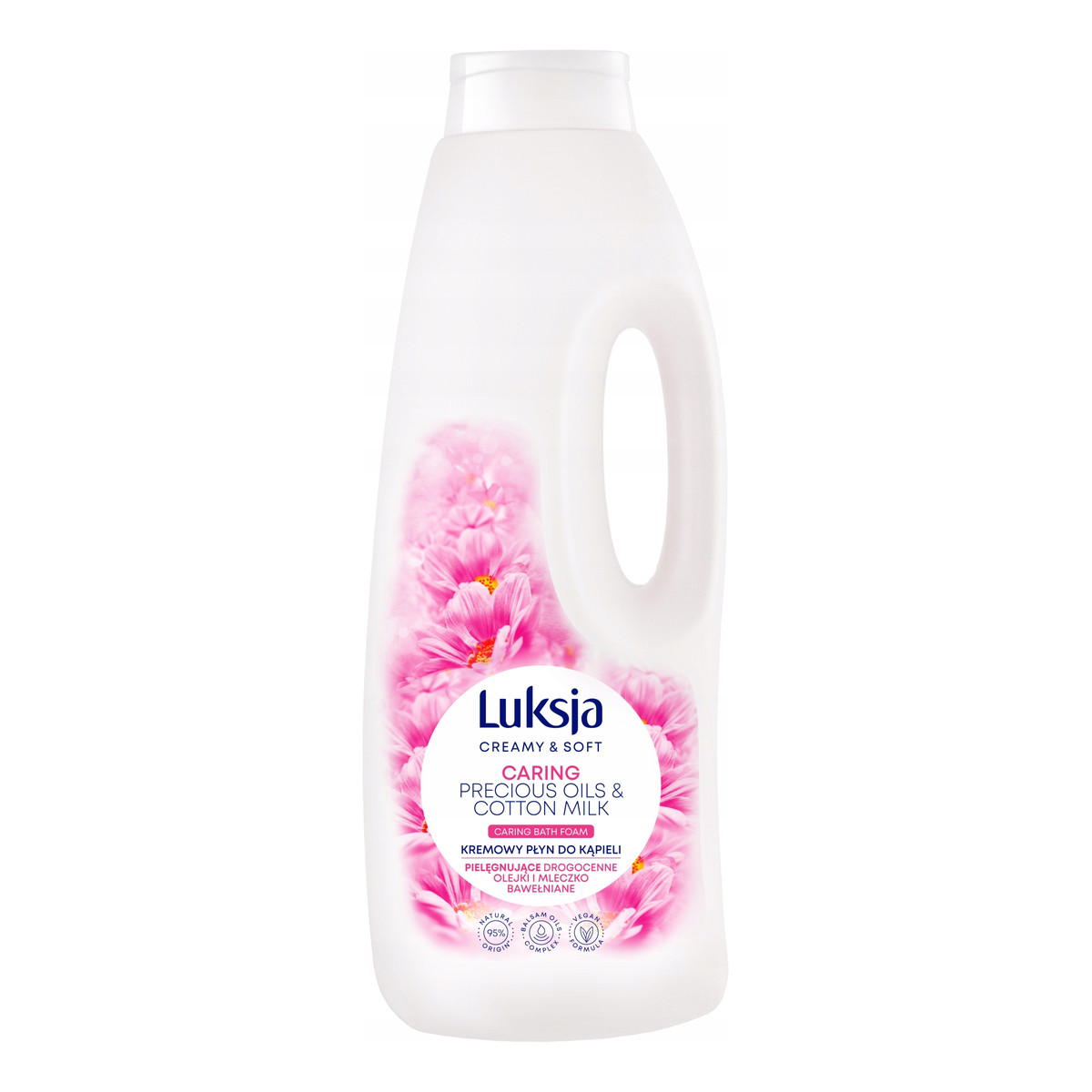 Luksja Creamy & Soft Płyn do kąpieli Olejki i Mleczko Bawełniane 1500ml