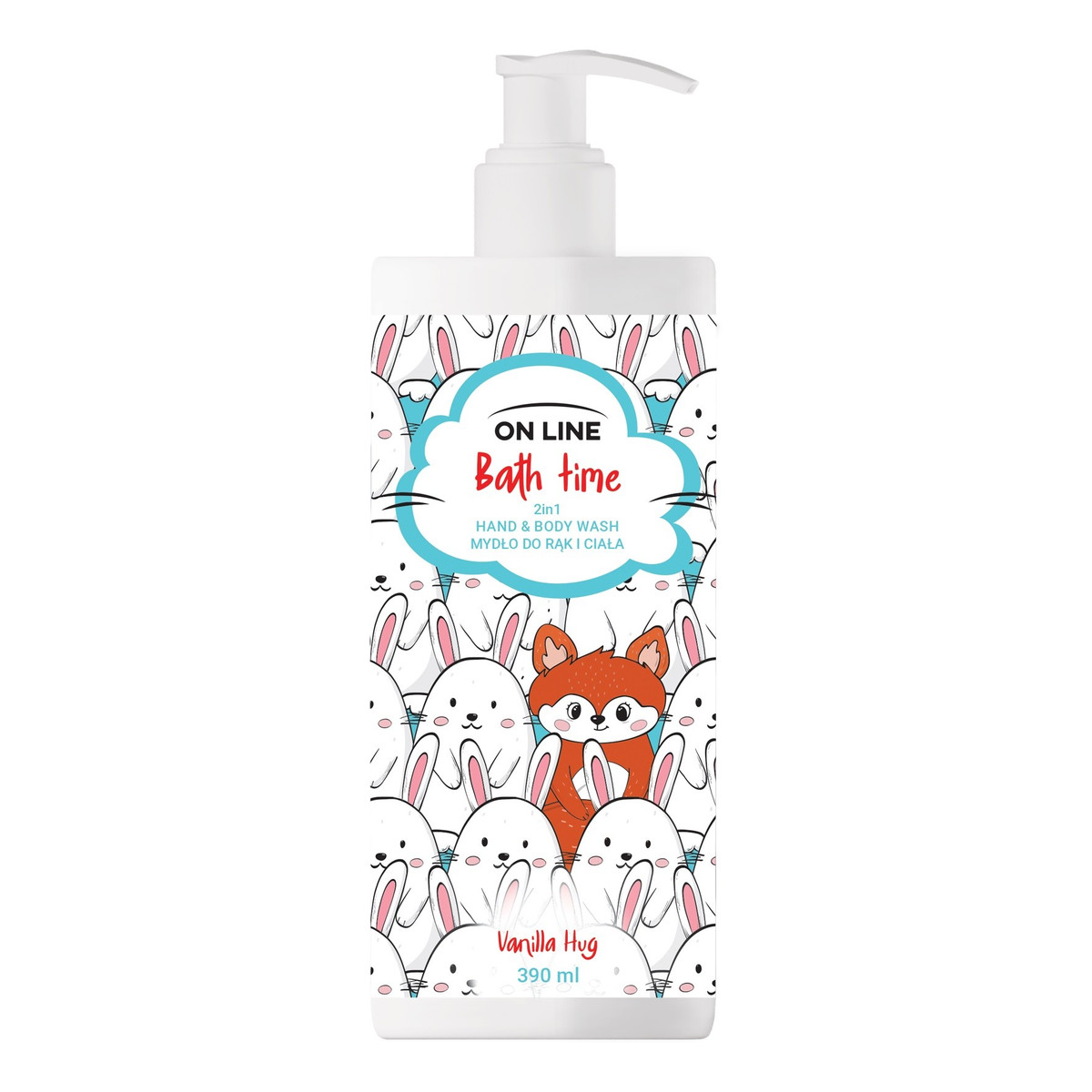 Forte Sweeden ON LINE Bath Time Mydło do rąk i ciała 2in1 vanilla hug 390ml