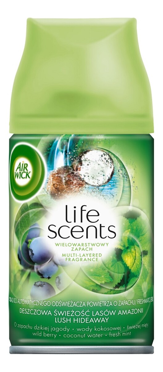 Wkład do automatycznego odświeżacza powietrza Deszczowa Świeżość Lasów Amazonii