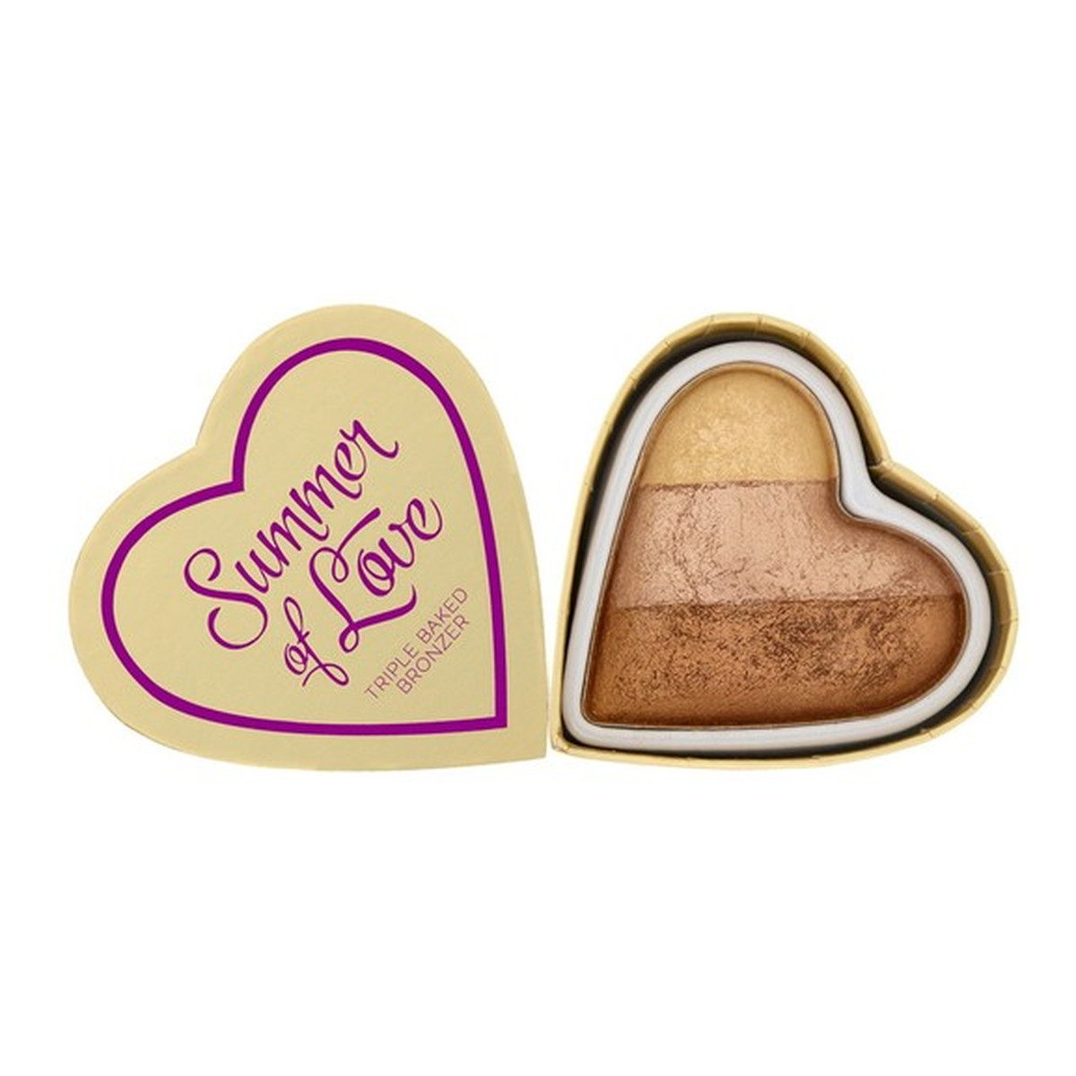 Makeup Revolution I Heart Revolution Summer Of Love Triple Wypiekany Bronzer Hot Summer Of Love