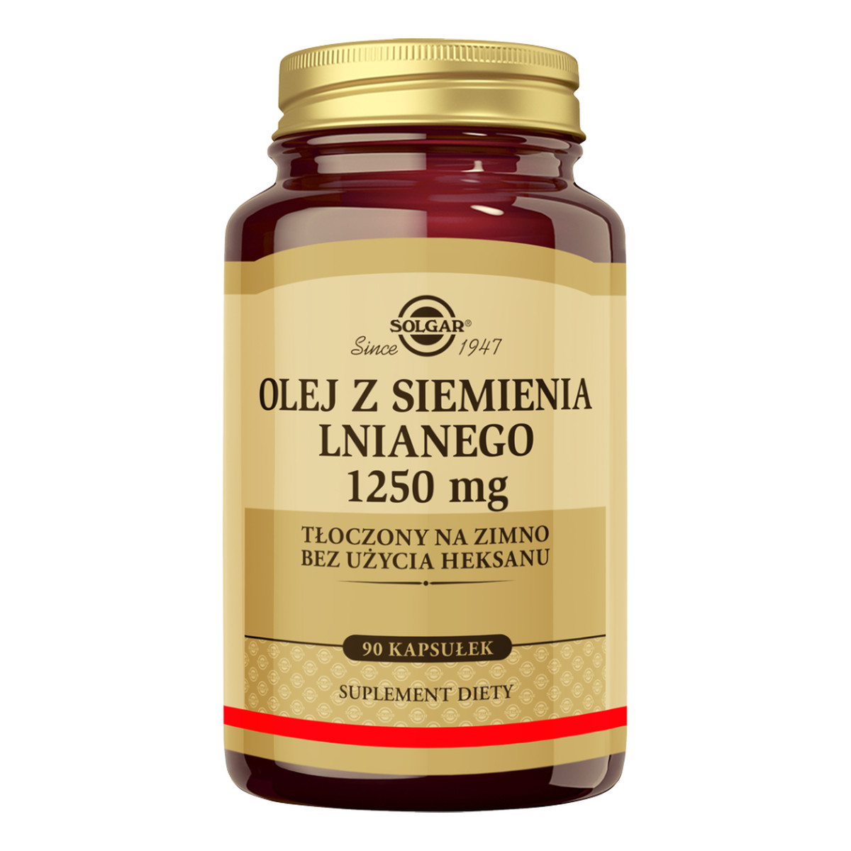 Solgar Olej z siemienia lnianego 1250mg suplement diety 90 Kapsułek