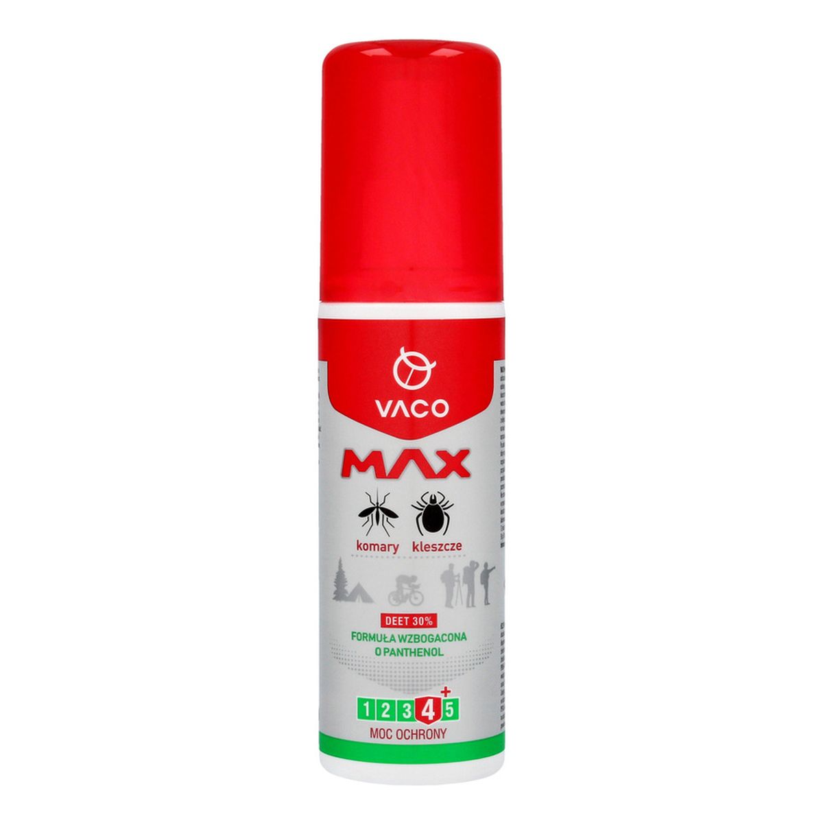 Vaco MAX Płyn na komary i kleszcze DEET 30% 80ml