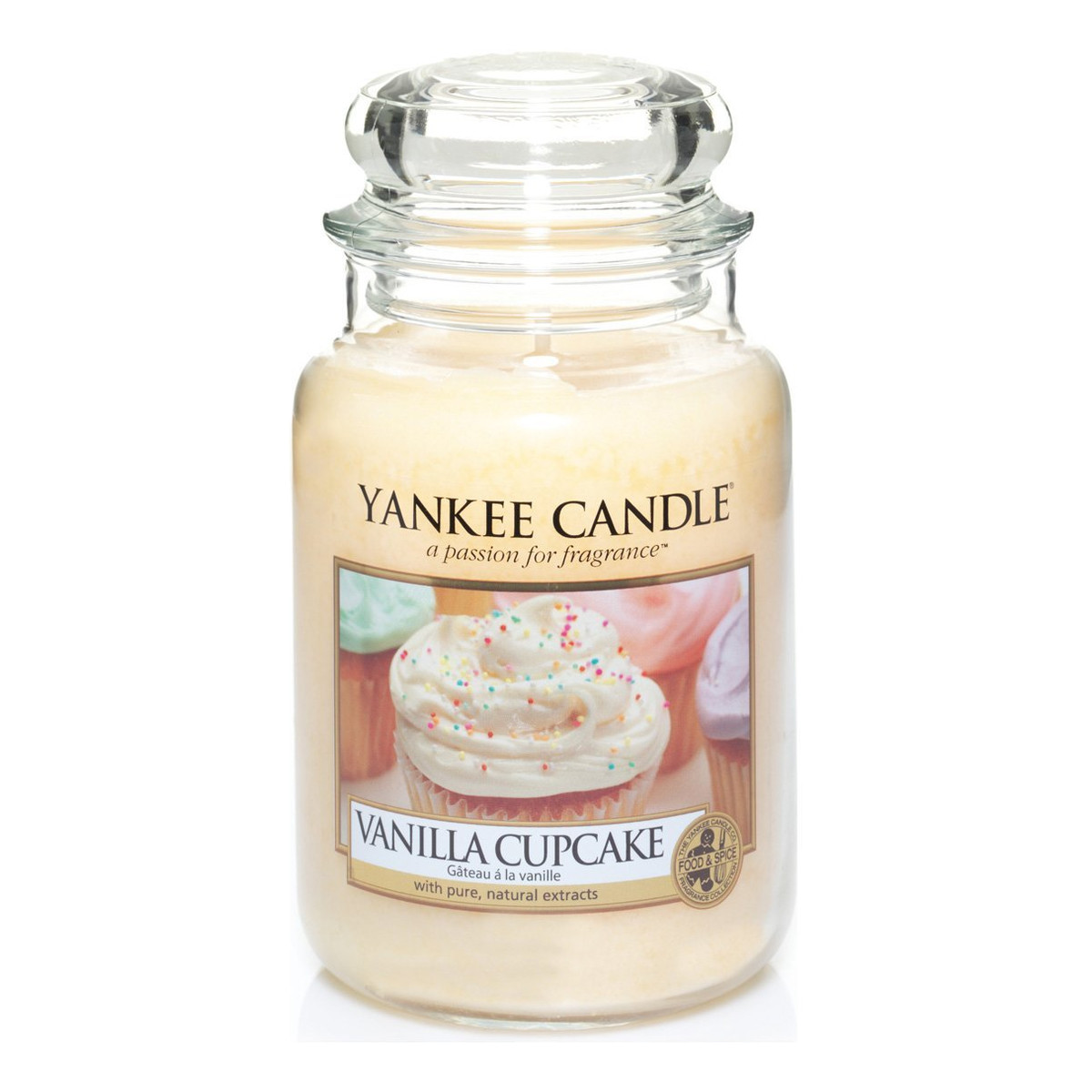 Yankee Candle Large Jar duża świeczka zapachowa Vanilla Cupcake 623g