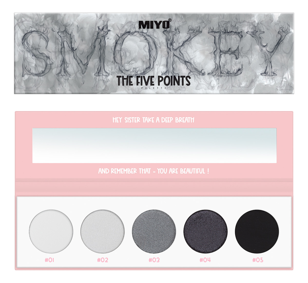 The five points palette paleta cieni do powiek smokey