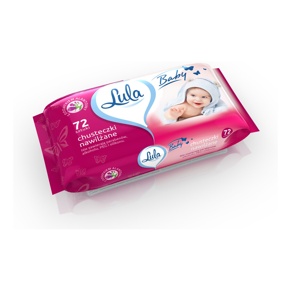 Lula Baby Chusteczki nawilżane z dodatkiem alantoiny 72 sztuki