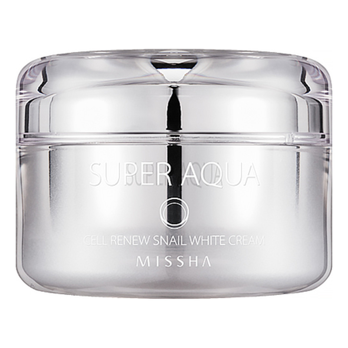 Missha Super Aqua Cell Renew Snail Rozjaśniający krem do twarzy na bazie śluzu ślimaka oraz platyny 47ml