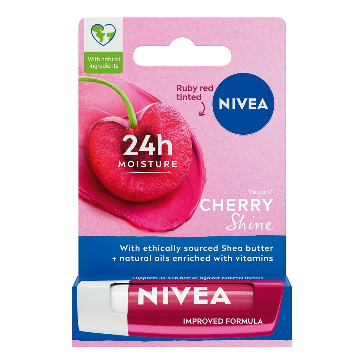Nivea Lip Care Pomadka ochronna do ust Cherry Shine 5ml