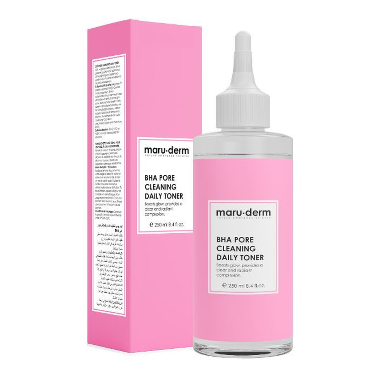 Maru-Derm Tonik do twarzy oczyszczający pory z BHA do codziennego stosowania 250ml