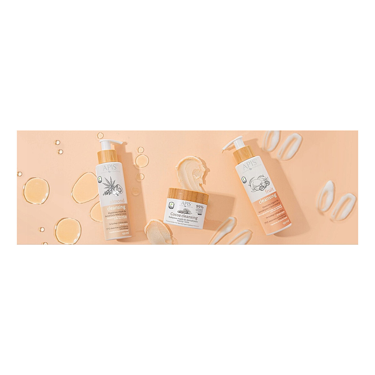 Apis Almond Cleansing Migdałowy olejek do demakijażu twarzy i oczu, 150ml