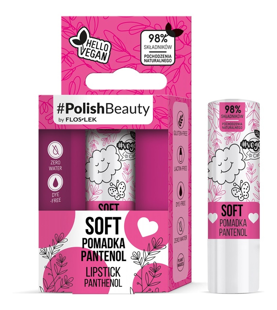 Soft wegańska pomadka do ust Pantenol