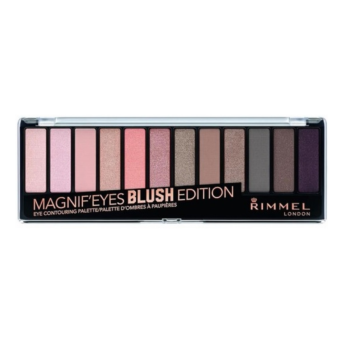 Rimmel Magnif'eyes eyeshadow palette paleta cieni 002 blush edition 14.16g