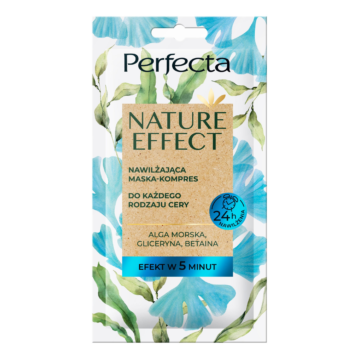 Perfecta Nature Effect Nawilżająca Maska-kompres do każdego rodzaju cery - edycja limitowana 8ml