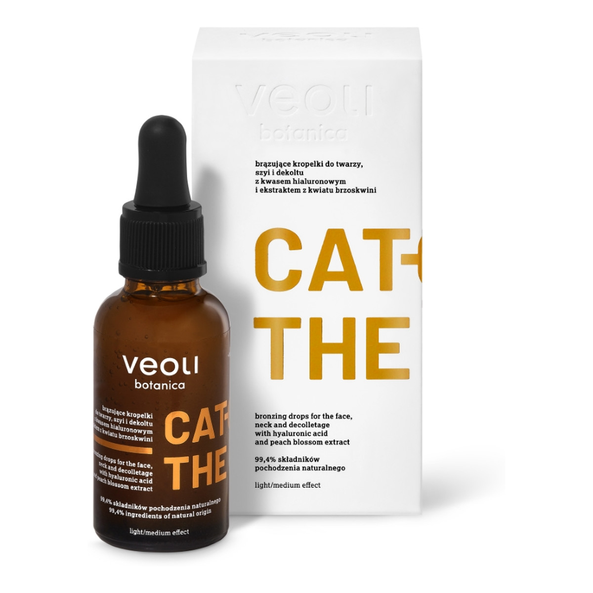 Veoli Botanica Brązujące kropelki do twarzy, szyi i dekoltu 30ml