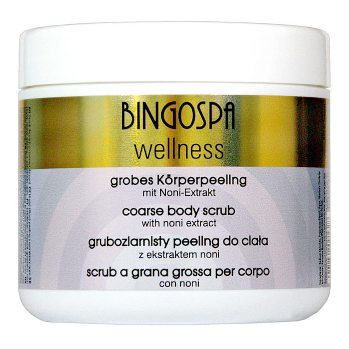 BINGOSPA WELLNESS Gruboziarnisty peeling do ciała z ekstraktem noni 550g