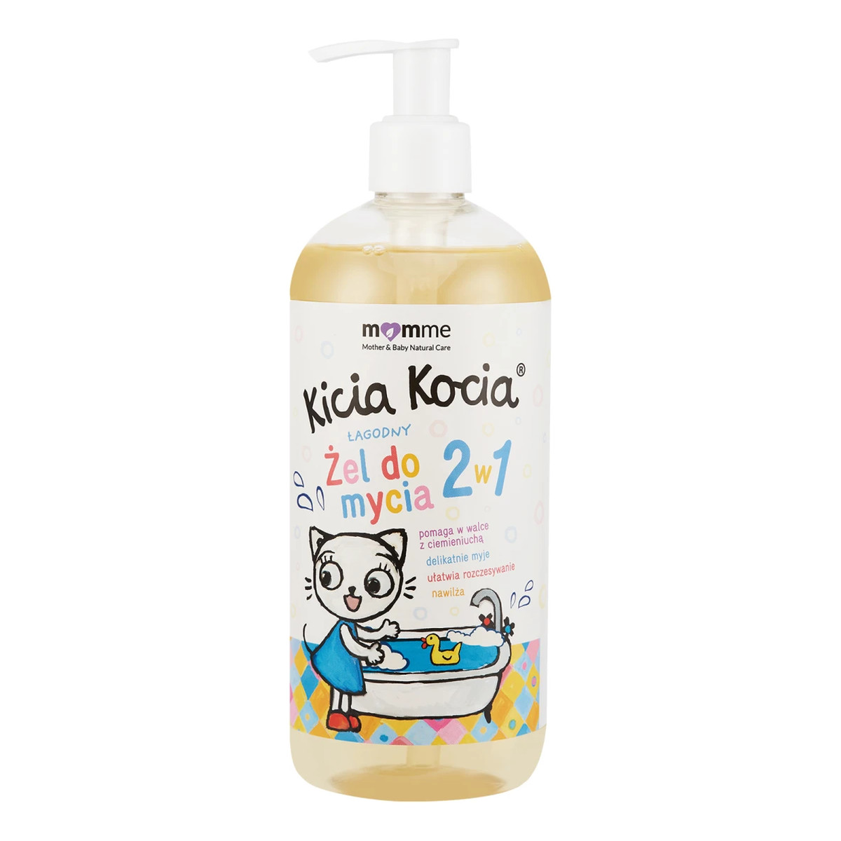 MomMe Mother & Baby Natural Care Kicia Kocia łagodny żel do mycia 2in1 200ml