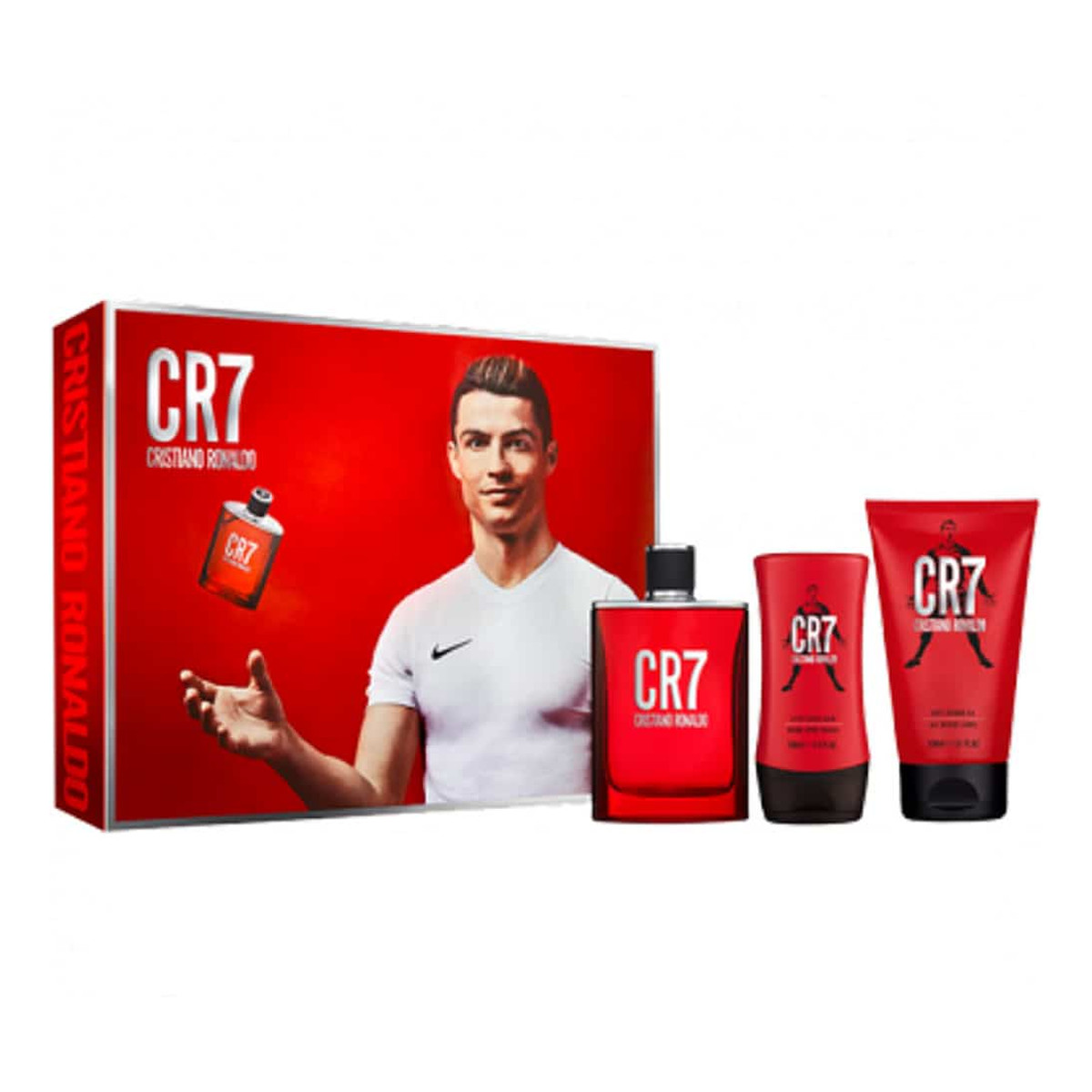 Cristiano Ronaldo CR7 Zestaw woda toaletowa spray 100ml + żel pod prysznic 150ml + balsam po goleniu 100ml