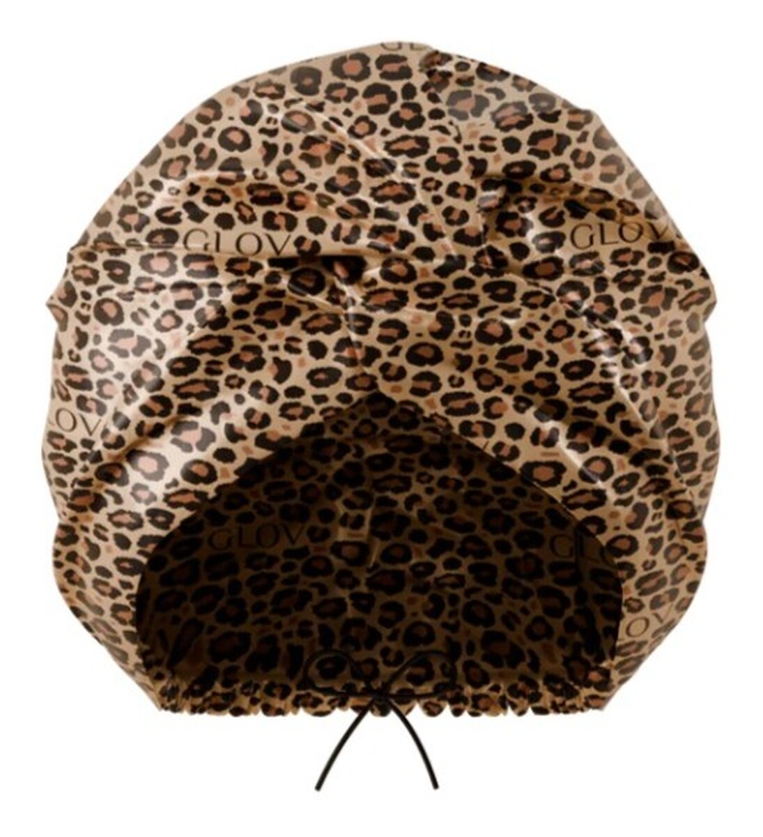 Dwuwarstwowy satynowy czepek do spania cheetah