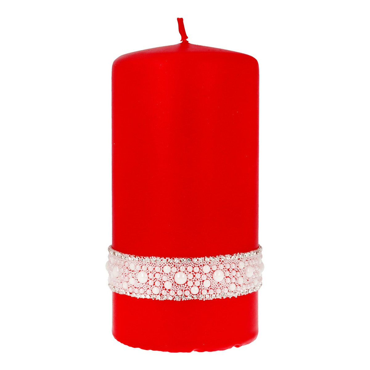 Artman Candles Świeca ozdobna Crystal Pearl - walec średni
