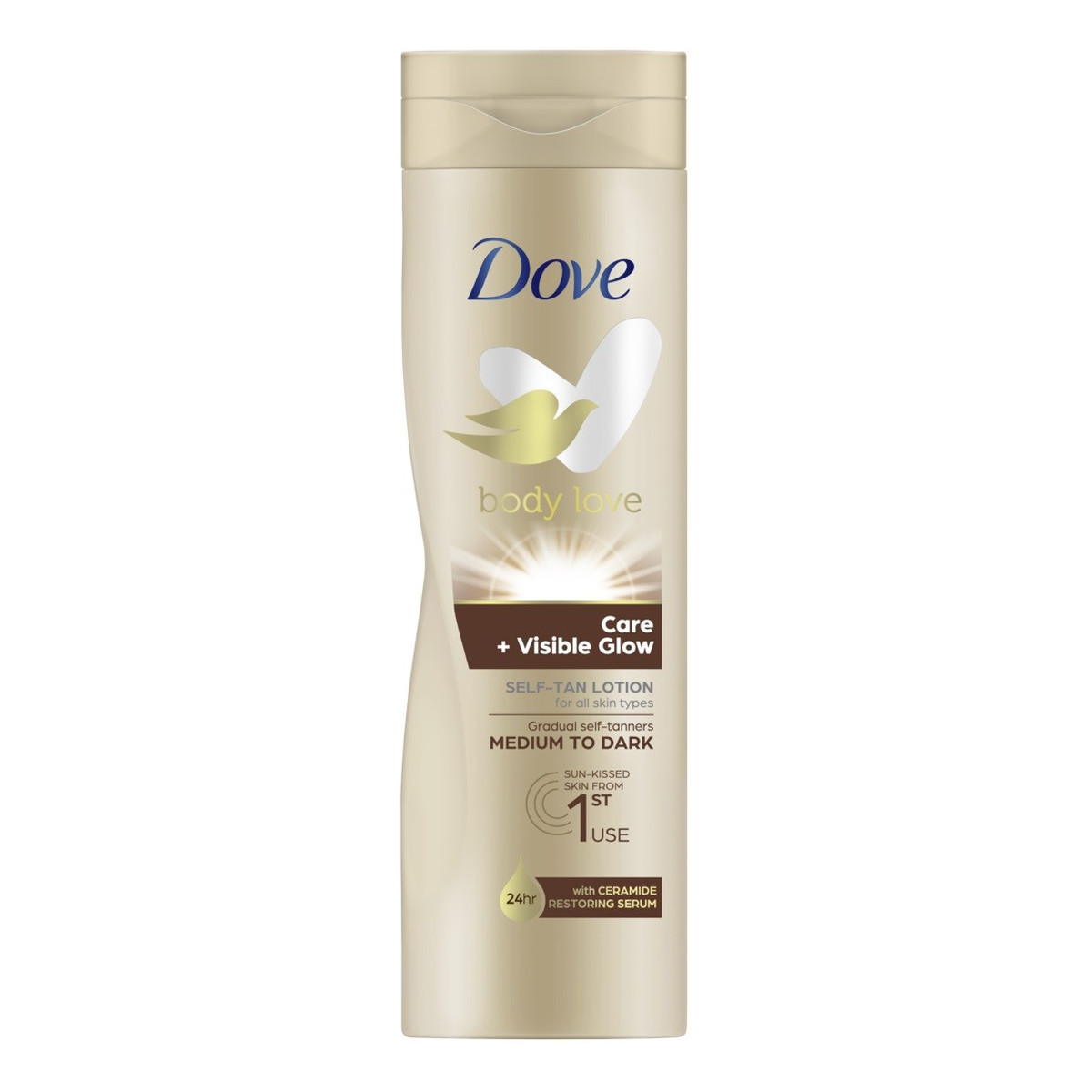 Unilever DOVE Body Love Balsam do ciała brązujący-self tan dark 250ml