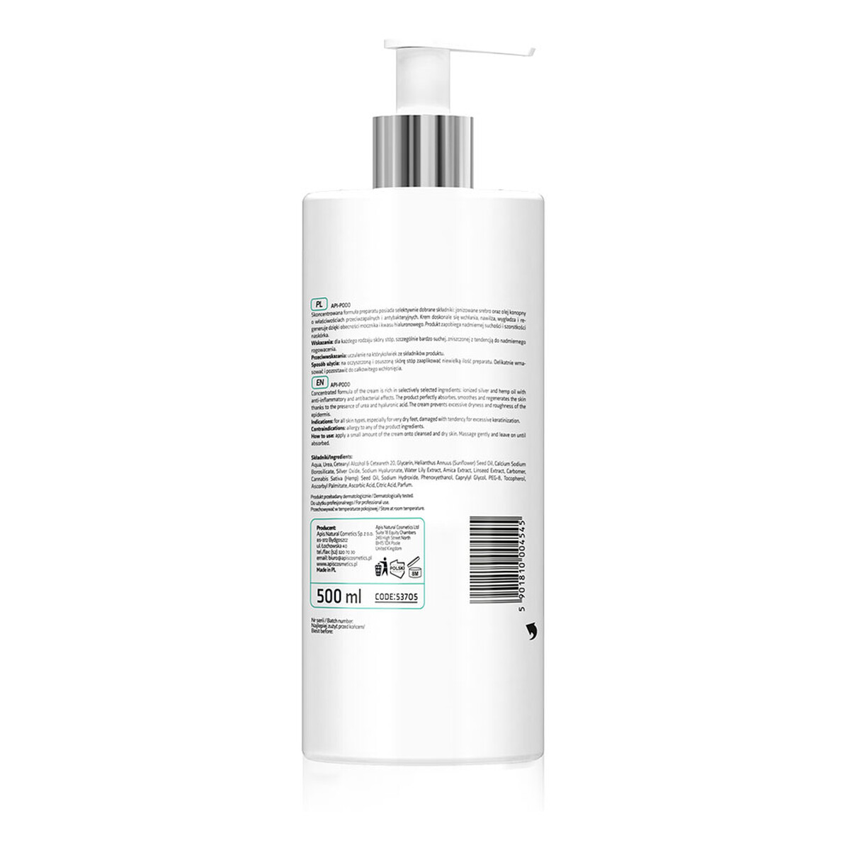 Apis Api-Podo krem regenerująco-nawilżający do stóp 500ml