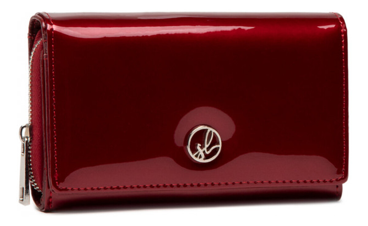 Portfel damski skórzany Bordowy P8229-2