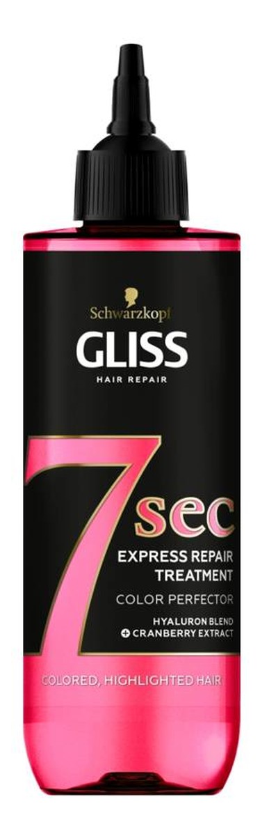 7sec Express Repair Treatment Color Perfector ekspresowa kuracja do włosów nadająca blask