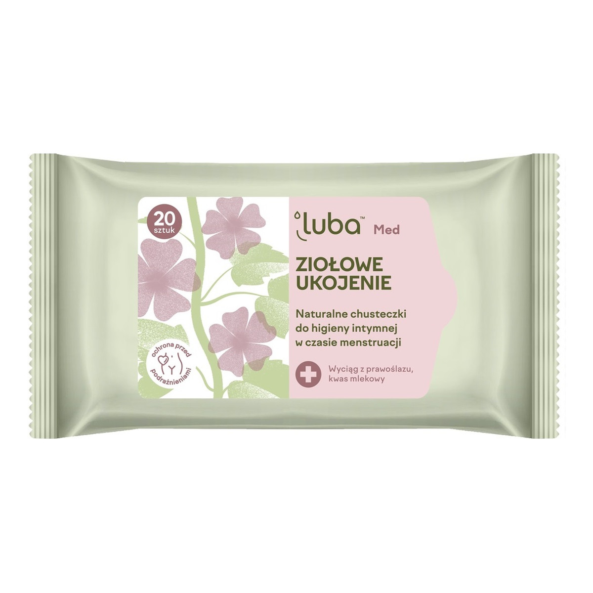 Luba Med ziołowe ukojenie naturalne chusteczki do higieny intymnej 20szt.