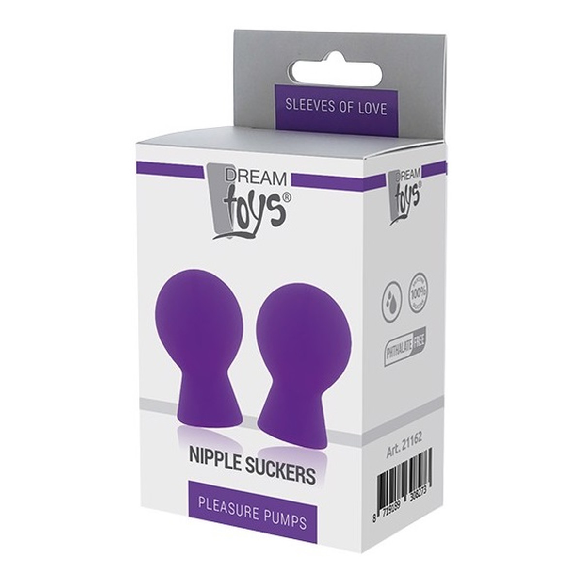 Dream Toys Pleasure pumps nipple suckers pompka do sutków purple 2szt.