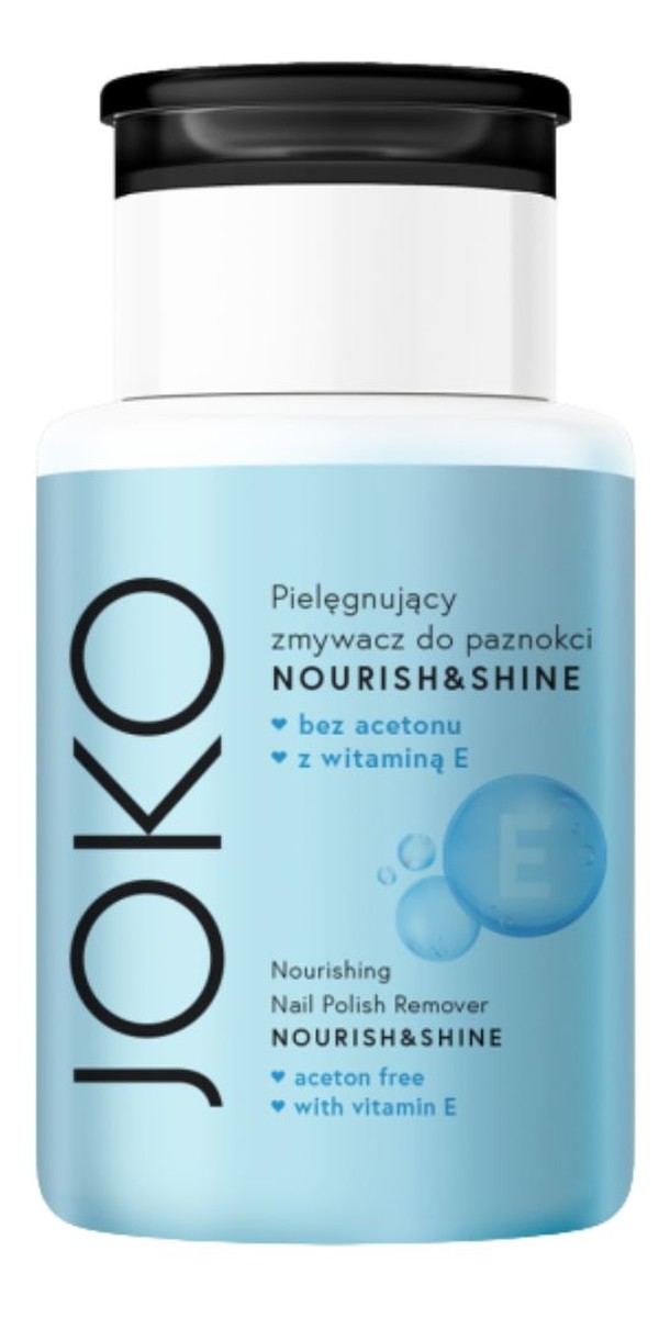 Nourish shine pielęgnujący zmywacz do paznokci