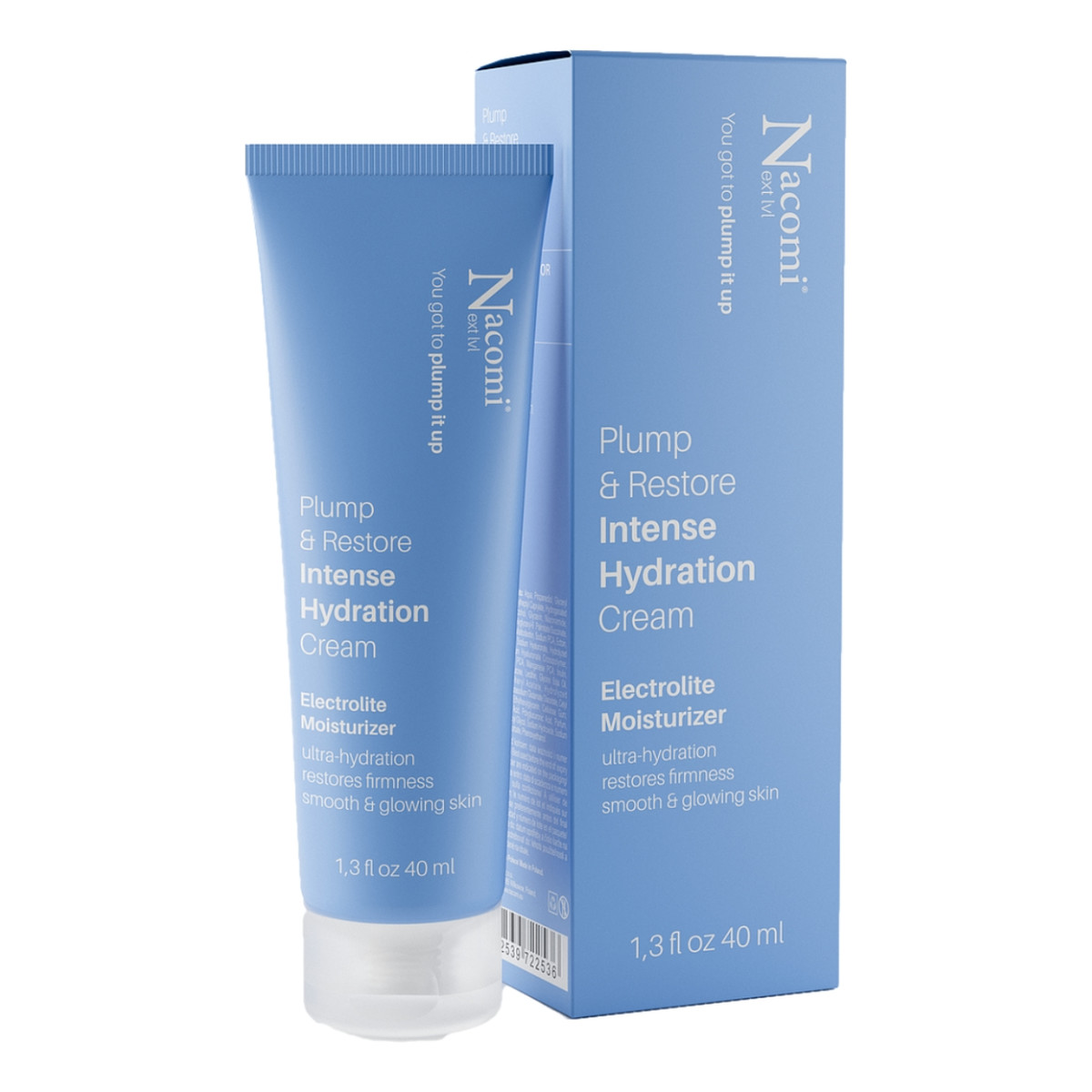 Nacomi Next Level Krem intensywnie nawilżający z elektrolitami 40ml