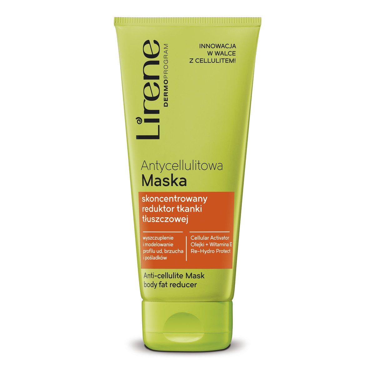 Lirene Dermo Program Antycellulitowy Lipo - Masaż Zestaw Do Masażu - Masażer Ręczny + Antycellulitowa Maska 200ml