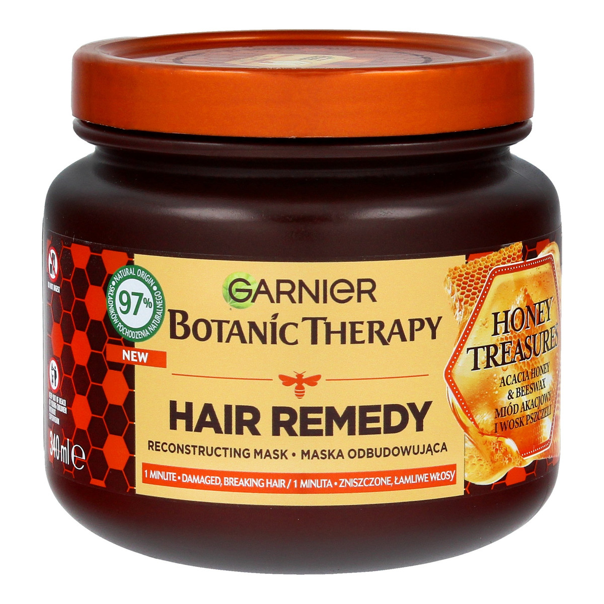 Garnier Botanic Therapy Odbudowująca Maska do włosów zniszczonych i łamliwych z miodem akacjowym 340ml