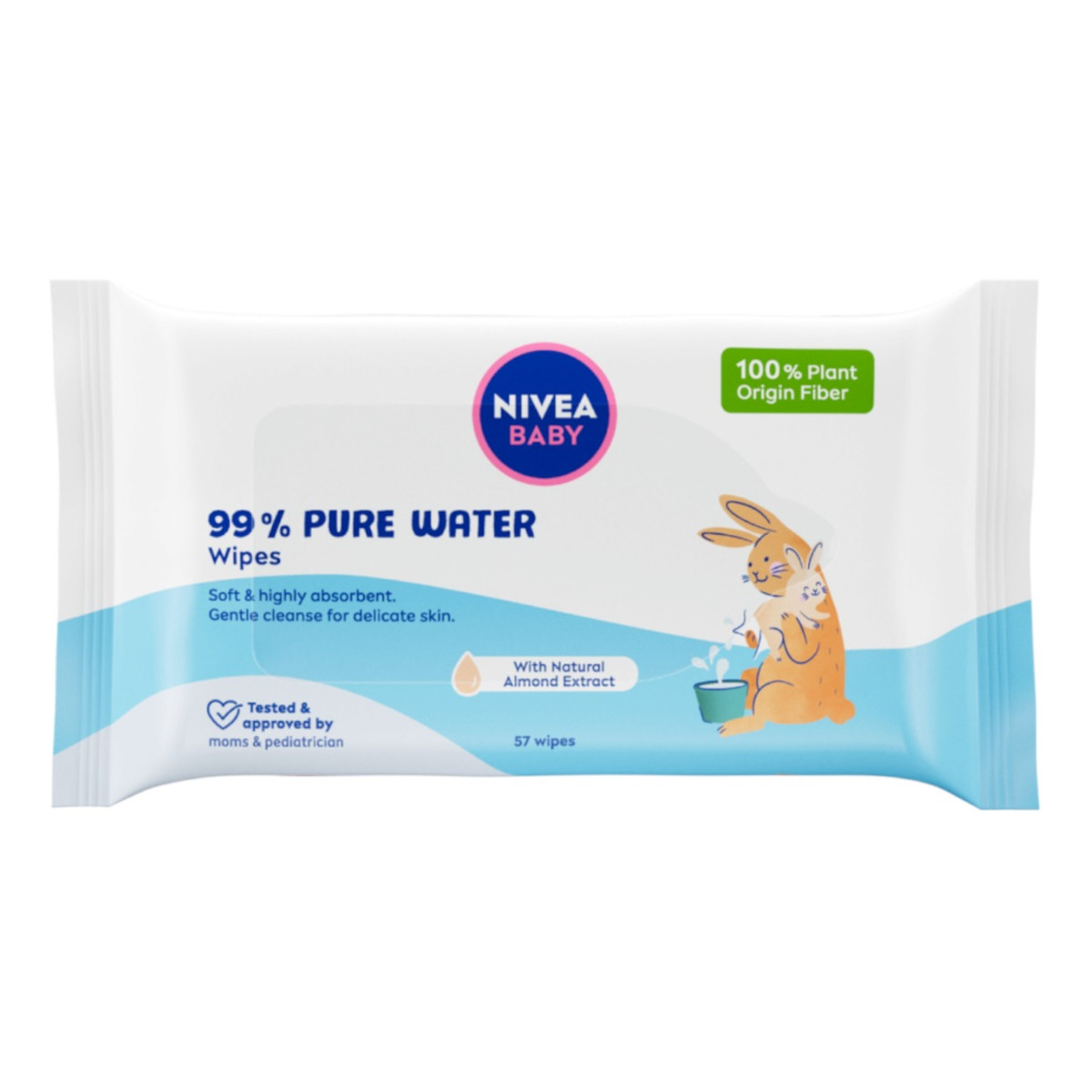 Nivea Baby chusteczki biodegradowalne 99% pure water 57szt