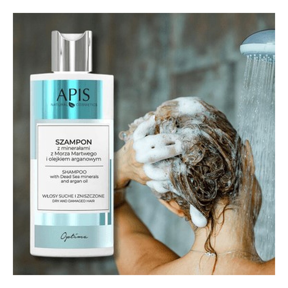 Apis Optima Szampon z minerałami z Morza Martwego i Trawą cytrynową 300ml