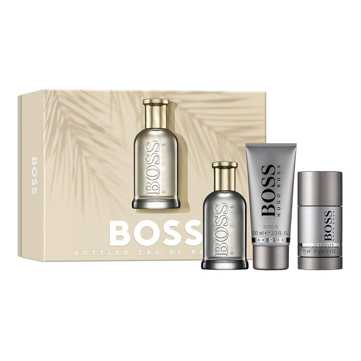 Hugo Boss Boss Bottled Zestaw woda perfumowana spray 100ml + żel pod prysznic 100ml + dezodorant sztyft 75ml