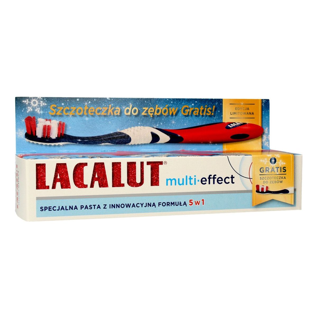 Lacalut Multi-Effect Pasta do zębów 5w1 75ml + szczoteczka 75ml