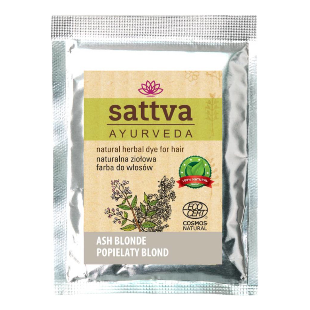 Sattva Natural Herbal Dye for Hair naturalna ziołowa farba do włosów 10g