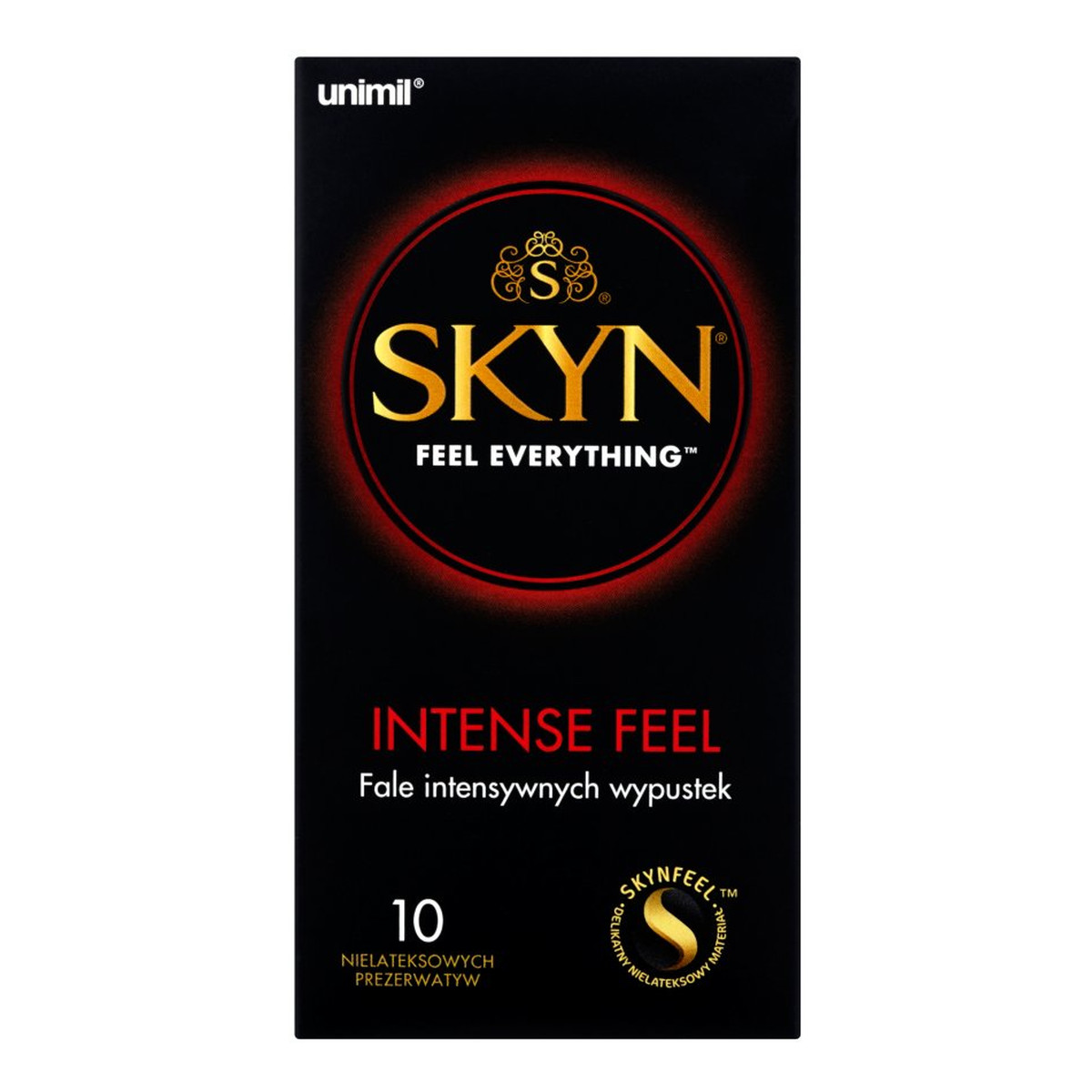 Unimil Skyn Feel Everything Intense Feel nielateksowe prezerwatywy 10szt
