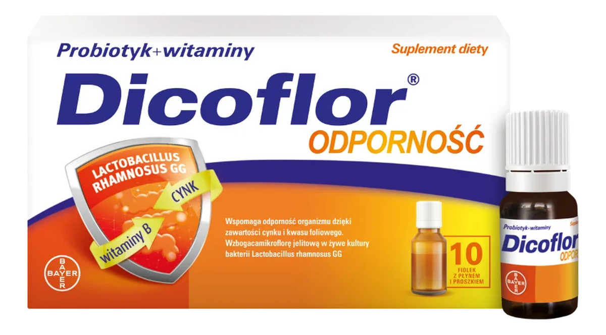 Odporność probiotyk suplement diety 10 fiolek