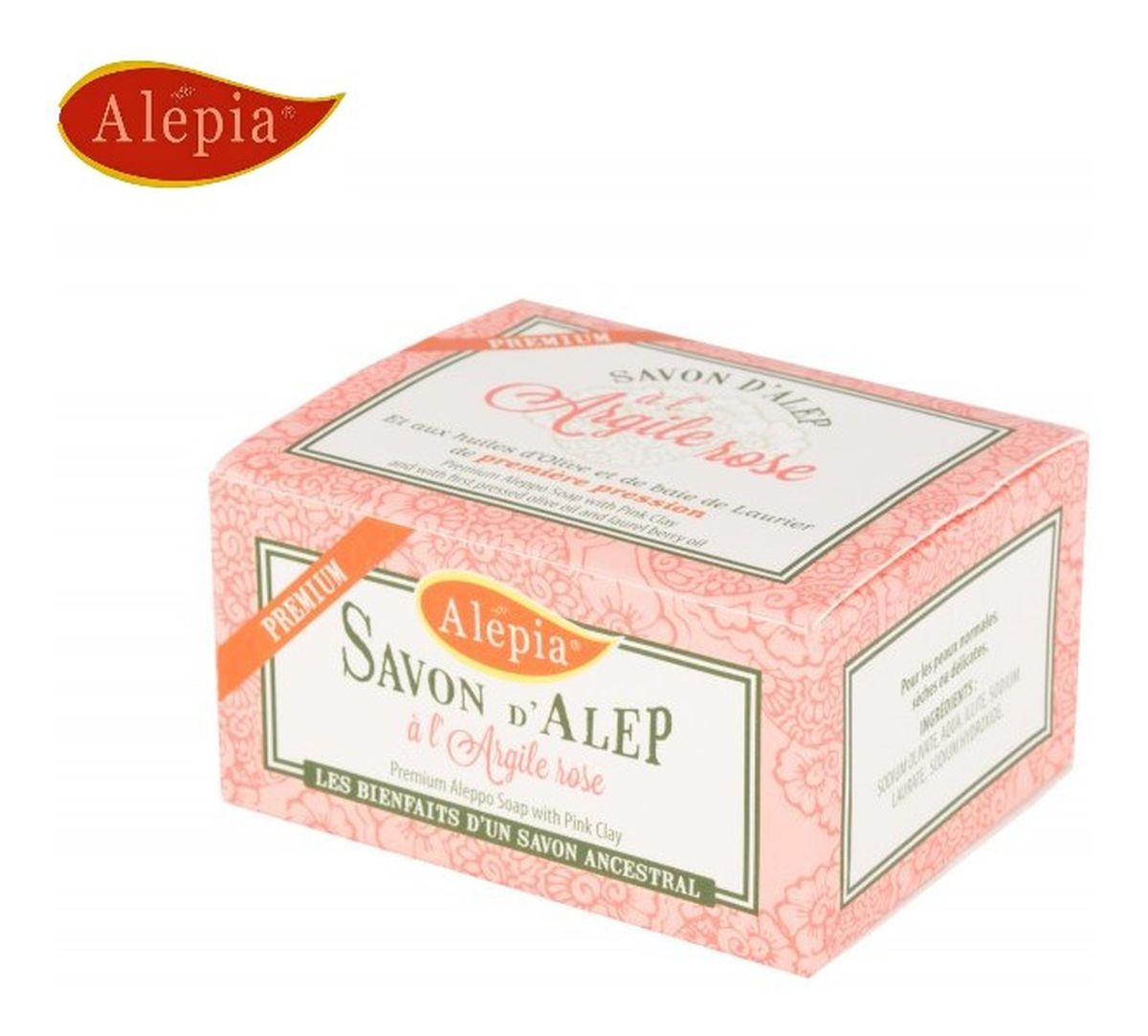 Mydło Alep Premium z Różową glinką
