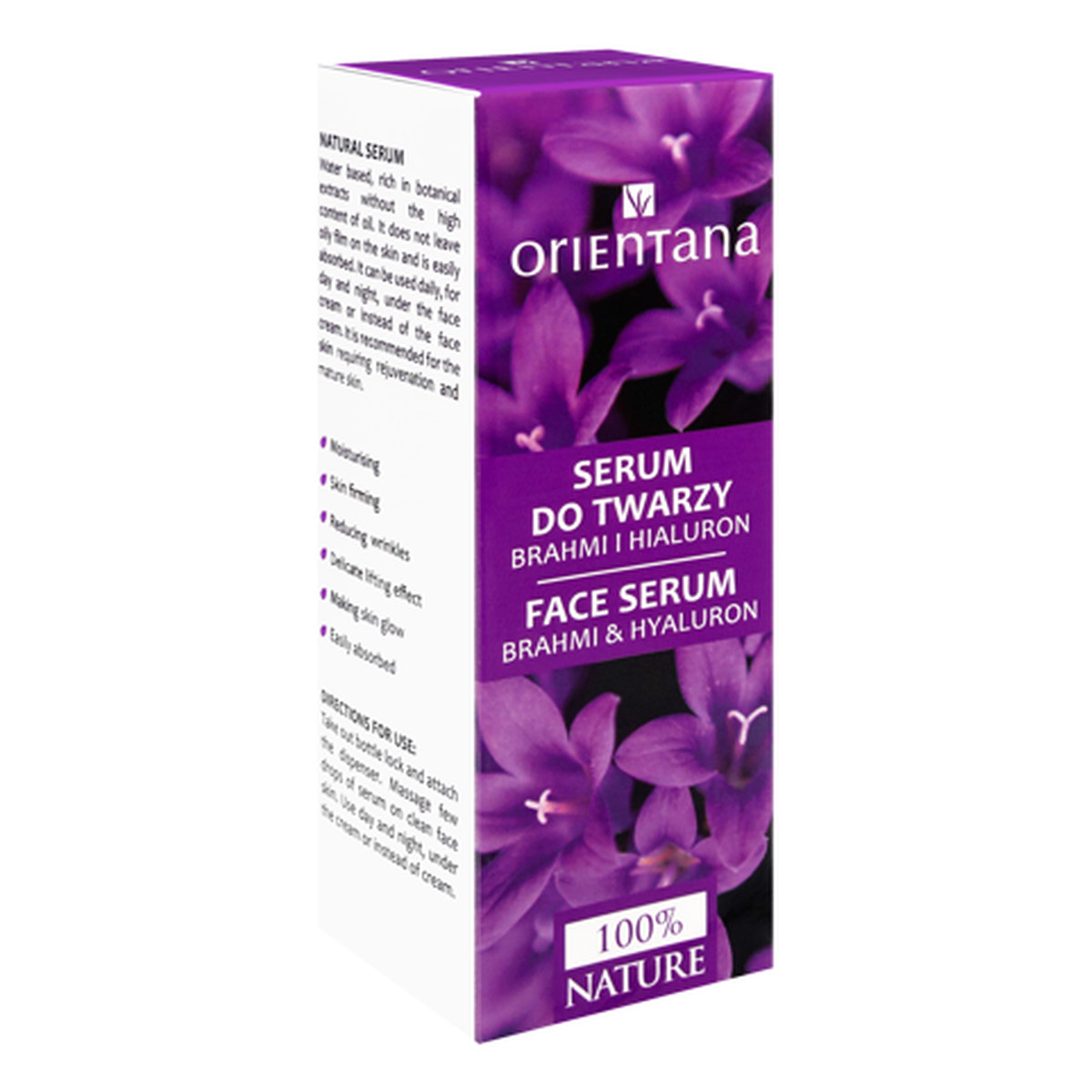 Orientana BIO SERUM do twarzy BRAHMI & HIALURON 30ml