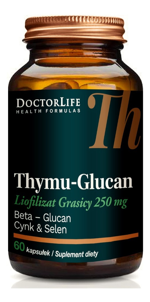 Thymu-glucan cynk i selen suplement diety 60 kapsułek