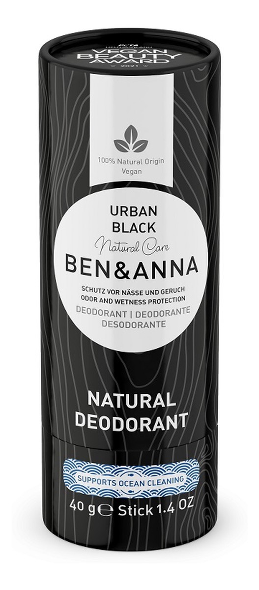 Deodorant naturalny dezodorant na bazie sody sztyft kartonowy Urban Black