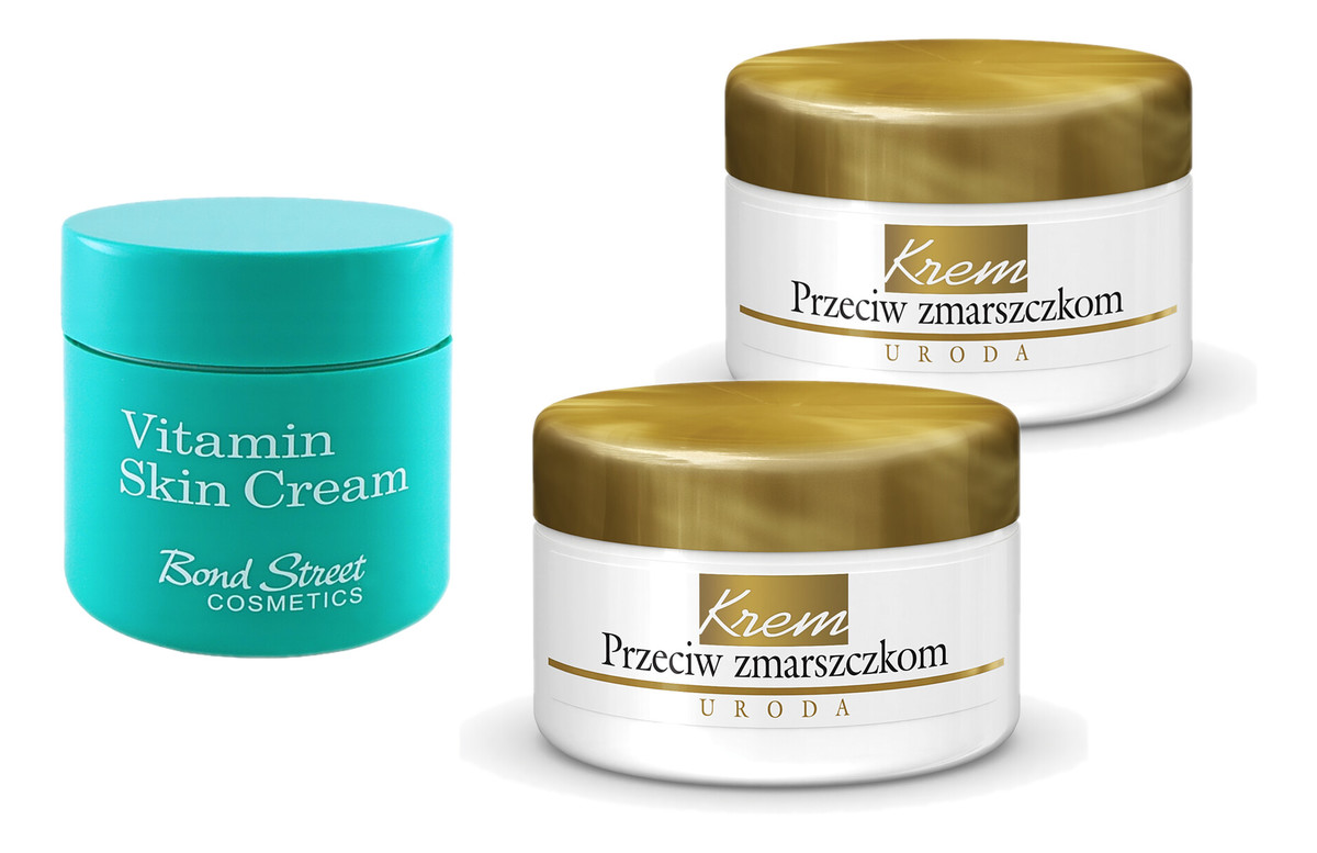 Krem Przeciw Zmarszczkom 2x37ml + Bond Street Krem Witaminowy na noc 75ml
