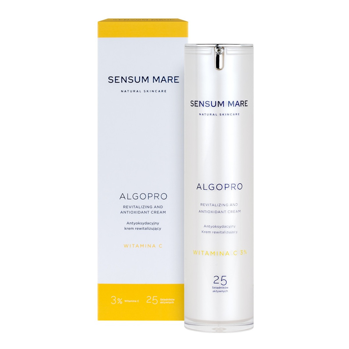 Sensum Mare Algopro antyoksydacyjny rewitalizujący Krem do twarzy z 3% witaminą c 50ml