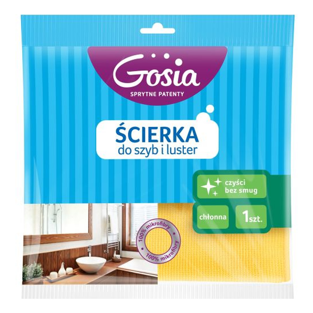 Gosia Ścierka z Mikrofibry Do Szyb I Luster